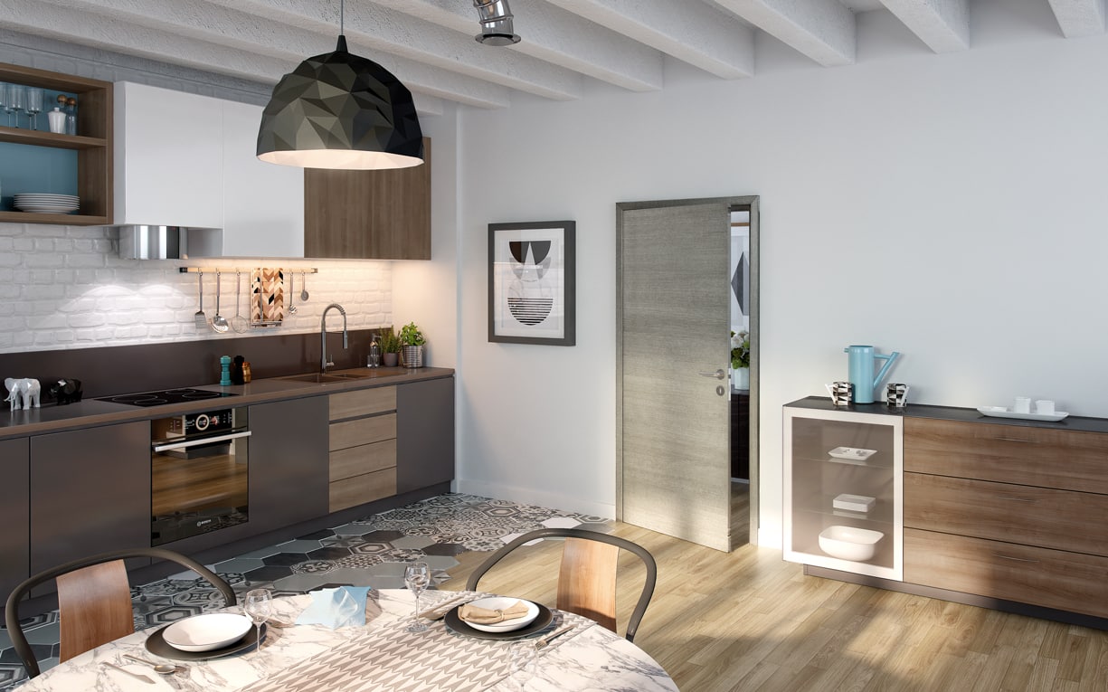 porte interieur cuisine Fuji Galet